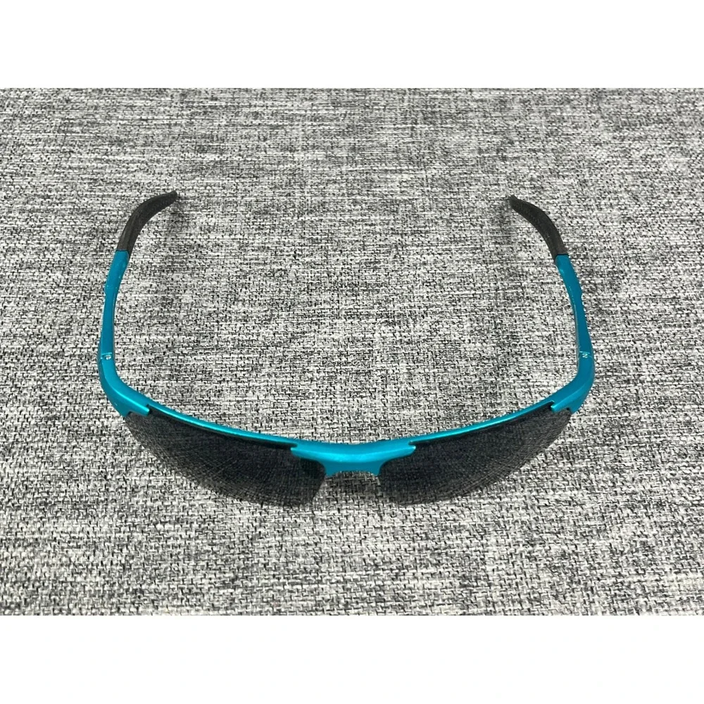 DUCO DC8177S Sport Sunglasses Turquoise Blue Polarized Wrap Mens Italian
